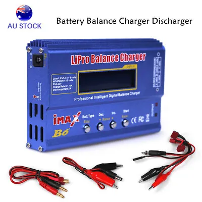 IMax B6AC B6 80W RC Lipo NiMh Digital Battery Balance Charger Discharger Adapter • $33.55