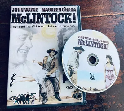 McLintock DVD - John Wayne Maureen O'Hara - Western - Comedy - Old. Hollywood • $5