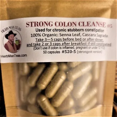 Strong COLON CLEANSE For Chronic Constipated. Used Clinically By Master Herbalis • $14.50