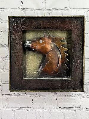 Andres Martin Del Campo Signed  3D Hand Painted Hand Made Metal Horse Sculpture • $69.95