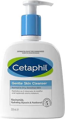 Cetaphil Gentle Skin Cleanser 236ml Face & Body Wash For Normal Soap Free • £11.14