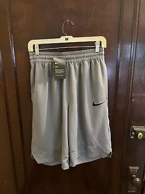 Nike Gray Dri-Fit Basketball Athletic Shorts  Small New With Tags Men’s • $17.95