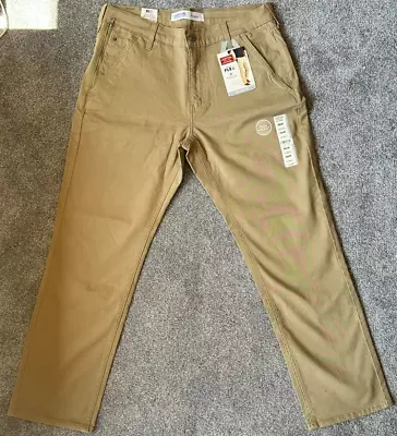 Signature Levi Strauss S67 Athletic Tan (Khaki) Pants 32x 30 Tech Pocket Flex • $19.97