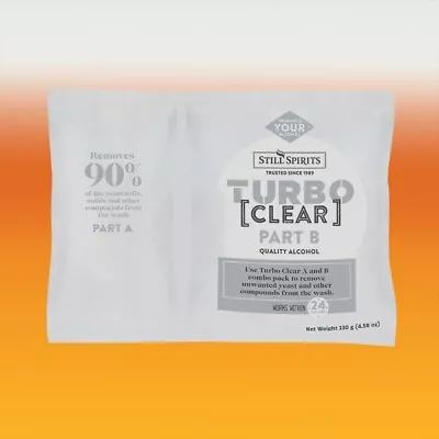 Still Spirits Turbo Clear Finings - 130g Two Part Sachet For High Alcohol Washes • $4.82