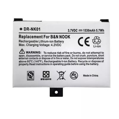 1530mAh Battery BNRB454261 BNRB1530 Barnes & Noble Nook Classic BNRV100 BNRZ100 • $21.37