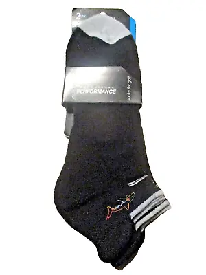 GREG NORMAN 2 PAIR PERFORMANCE MENS LOW CUT GOLF SOCKS Fit Shoe Sizes 7 - 12 • $8.29