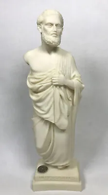 Hippocrates Father Western Medicine Alabaster Statue Hippocratic Oath Hand Made • $48.39