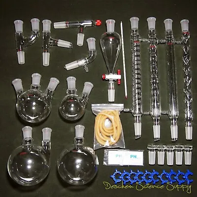 24/40New Organic Chemistry Laboratory Glassware Kit32 PCS. • $244.19