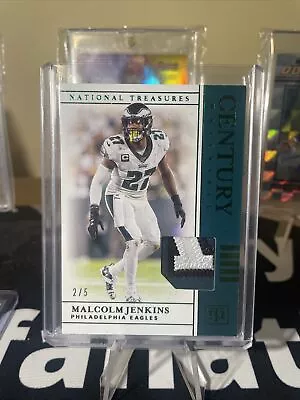 Malcolm Jenkins 2019 National Treasures Century Materials Jersey Patch 2/5 • $100