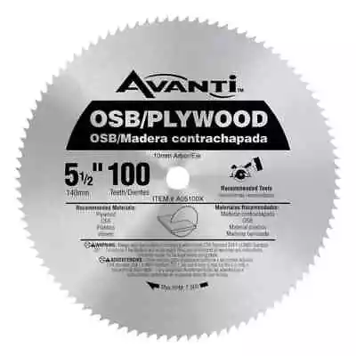 5.5 Inch OSB/Plywood Circular Saw Blade 100 Tooth Carbide Tip For Trim Saws • $13.61