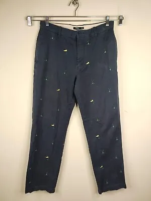 J. Crew Pants Mens 34 X 34 Blue Chino Golf Embroidered 19th Hole • $10