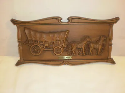 $30 • Buy 4 Wall Decor Plaques, Fulton Steamboat, Stagecoach, Iron Horse & Covered Wagon