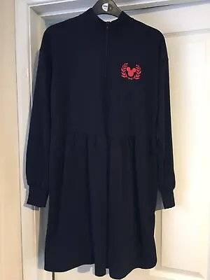 Designer Disney Mickey Mouse George Asda Black Short Dress Size S 8-10 • $11.21
