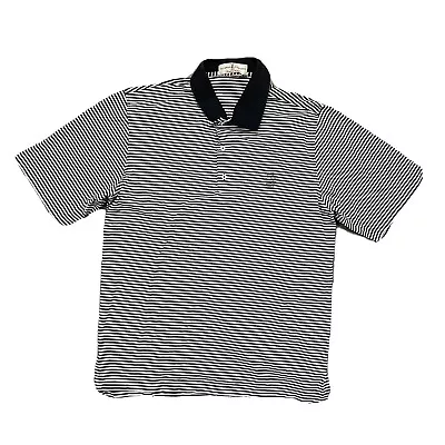 Fairway & Greene MERION GOLF CLUB Polo Golf Shirt Black Striped Men’s M Medium • $5.99