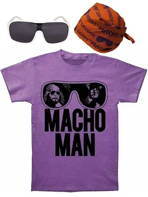 Macho Man Randy Savage Purple Orange Adult Costume • $39.99