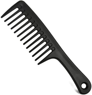 Wide Tooth Comb For Detangling Styling Long Hair Rake Handle Comb UK Seller • £3.45
