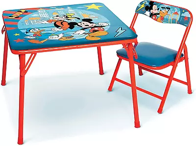 Mickey Mouse Jr. Activity Table Set With 1 Chair For Kids New Gift • $58.99