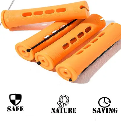 10pcs Self Grip Hair Rollers Extra Large 8.2cm Bouncy Curl Salon Styling Tools • £3.43