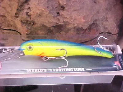 Mann's Textured Stretch 25+ Fresh/Salt BIGFISH Trolling Lure T25-04 CHART/BLUE • $18.56