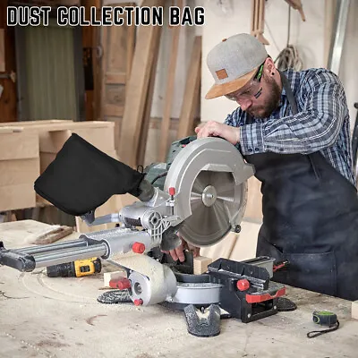 2Pcs Dust Collection Bag For Mitre Saws Black Bag Collector Bags Belt Sanderゅ • $15.19