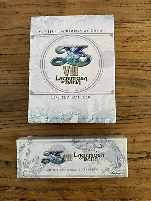 Ys VIII: Lacrimosa Of Dana Limited Edition (Switch) + Letter Opener🔥RARE🔥 • $400