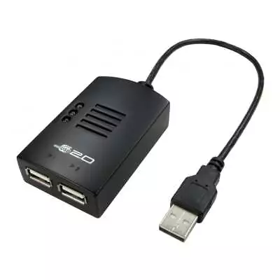 2 Port Way USB 2.0 Hub - Bus Powered Splitter Multi Multiple USB Socket Adapter • £7.29