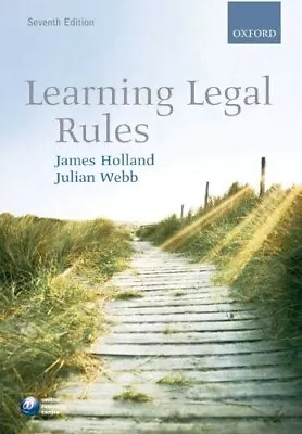 Learning Legal Rules By Webb Julian Paperback Book The Cheap Fast Free Post • £3.49