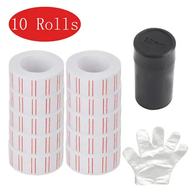 10 Rolls 6000Pcs White Price Gun Labels Price Tag Stickers Refill For MX 5500 • $7.82