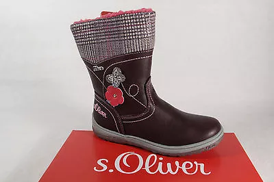 S.oliver 36421 Boots Ankle Boots Burgundy Tex Red New • $52.06