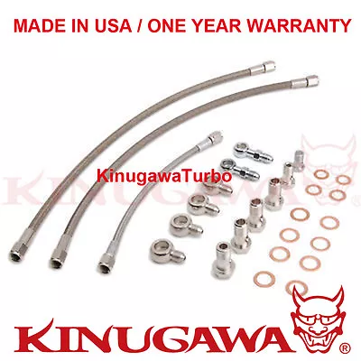 Turbo Oil  Water Line SR20DET S14 S15 For Garrett GT25R GT28R GT30R Ball Bearing • $75.99