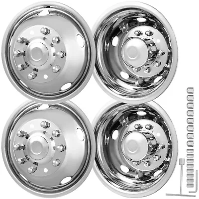 VEVOR 19.5  Wheel Simulators Cover Stainless Steel 2005-2020 Ford F450/F550 4 Pc • $169.99