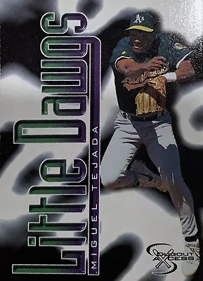 $5.99 • Buy 1998 Skybox Dugout Axcess Little Dawgs Miguel Tejada Oakland Athletics #98 NMMT