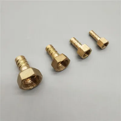 £2.28 • Buy Straight Brass BSP Female Barb Hosetail Connector Fitting Fuel Air Gas Water Oil
