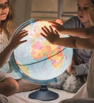 Cable-Free Illuminated World Globe LED Light Up Lamp Globe  Dia 32CM 25CM 21CM • £29.99