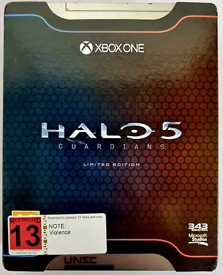 Halo 5 Guardians Limited Edition Metal Case Steelbook | Microsoft Xbox One XB1 • $19.99