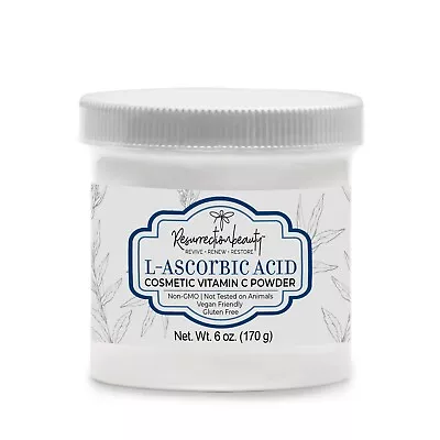 L-Ascorbic Acid Powder (Vitamin C) 6 Oz. Jar. For Serums And Cosmetic Formulas. • $13.99