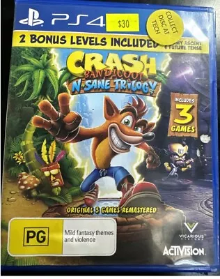 Crash Bandicoot N Sane Insane Trilogy For Sony PlayStation 4 - • $32