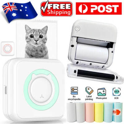 $36.93 • Buy Mini Thermal Printer Photo Bluetooth Wireless Mini Pocket + Sticker Paper Notes