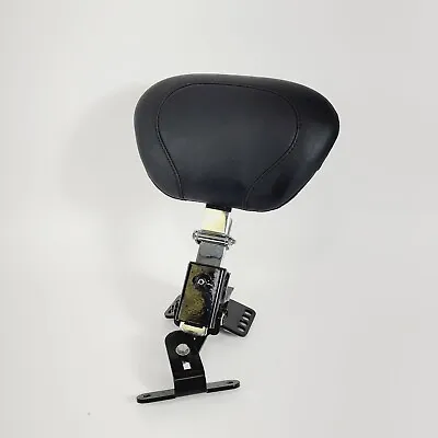 Mustang Black Wide Touring Leather Driver Backrest Pad And Mount 08-23 Harley • $279.96