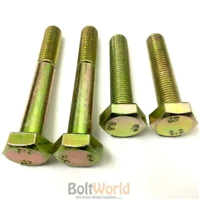 M10 X 1.25mm METRIC FINE PITCH FULLY & PART THREADED HEX HEAD BOLTS & SET SCREWS • £56.40