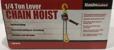Haul Master  1/4 Ton Lever Chain Hoist Vertical Lifting - #67144 - Portable (A15 • $90