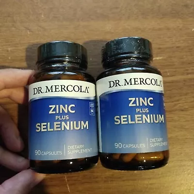 Dr. Mercola Zinc Plus Selenium Dietary Supplement 90 Capsules *2 Pack* Exp 10/25 • $36.12