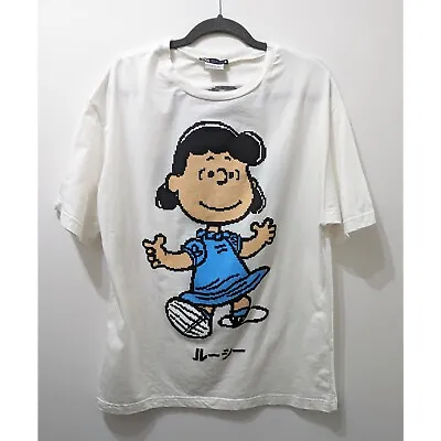 ZARA © PEANUTS LUCY Print Short Sleeve T-shirt Size L • $26.99