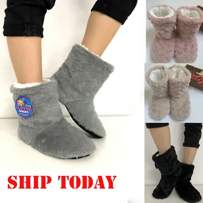 £6.99 • Buy Slippers Womens Warm Indoor Slipper Boots Ladies Booties Girls Size 3 4 5 6 7