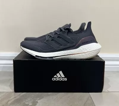 Adidas Ultra Boost 21 Grey Orange Shoes Runners Mens Size US 11.5 NEW ✅ • $170