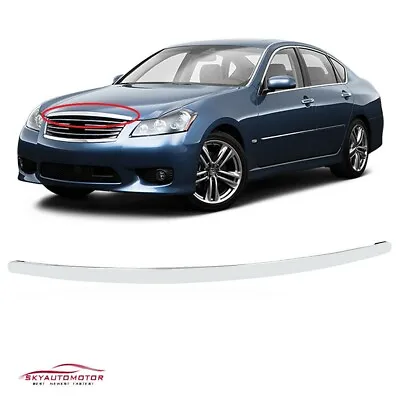 Fits Infiniti M35 M45 2006-2010 Front Hood Top Chrome Molding Trim 65834-EJ80A • $109