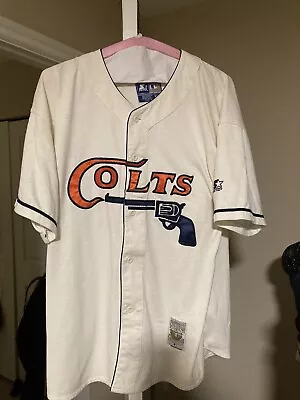 Houston Colt 45s Throwback Baseball Starter Jersey XL Vintage Rare • $99.99