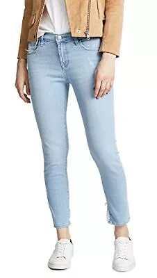 J Brand Women's 835 Mid Rise Capri Jeans Sky Destruct Blue 25 • $69.50