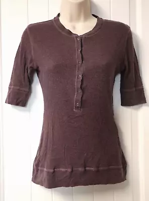 MOSSIMO Womens Short Sleeve Henley T Shirt Size S • $7.50