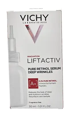 Vichy Laboratoires Liftactiv Pure Retinol Serum Deep Wrinkles 1 Fl Oz NEW • $19.99